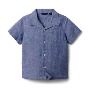JANIE AND JACK BEACH CLUB LINEN CABANA SHIRT